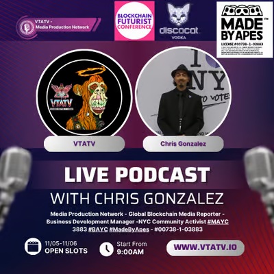 BOOK INTERVIEW/PODCAST W/VTATV @ #BlockChainFuturistConference2025